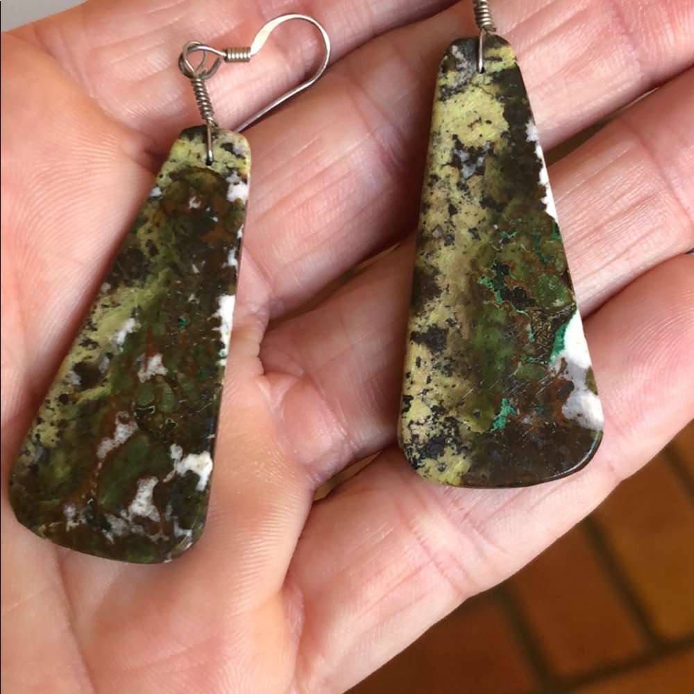 Turquoise earrings - Picture 2 of 3
